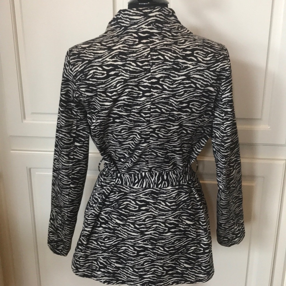 Sandro Studios Zebra Print Jacket With Sash - image 4